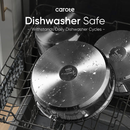 14-Piece CAROTE Non-Stick Cookware Set with Handles