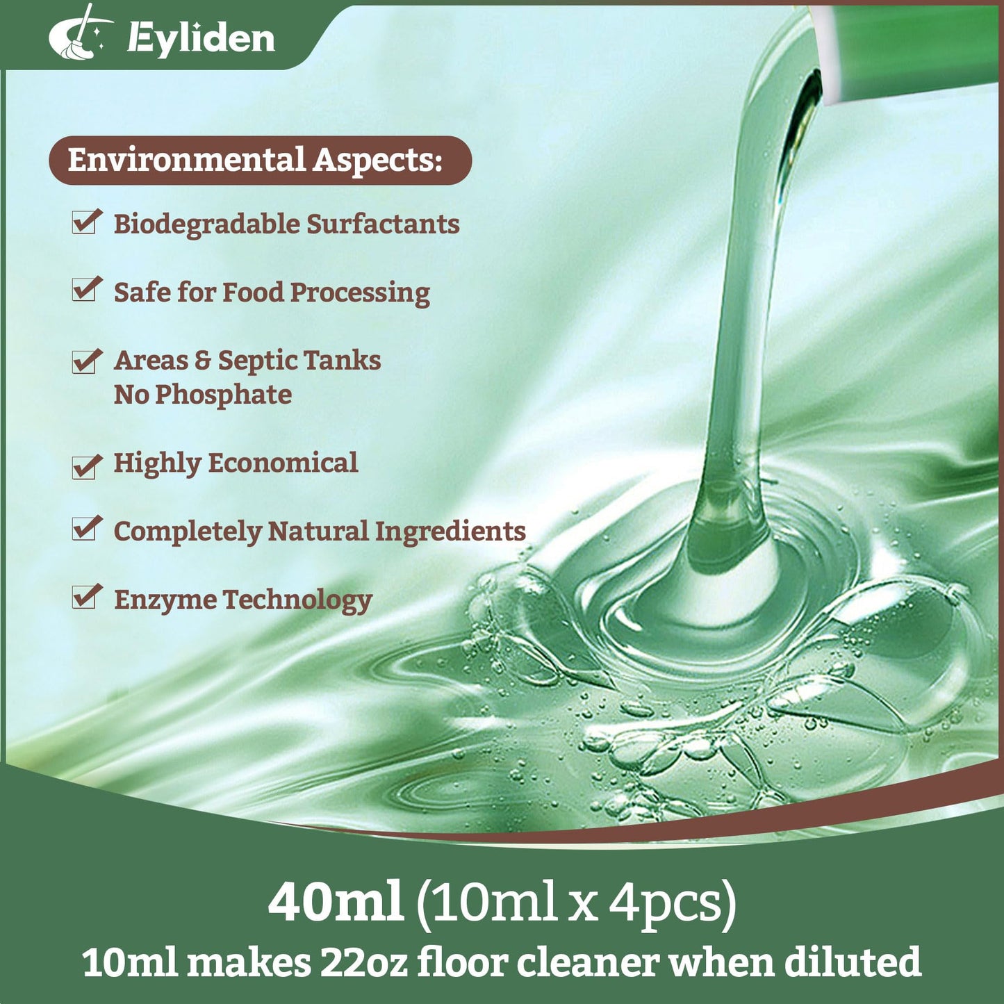 Eyliden Spray Mop & Natural Floor Cleaner Set
