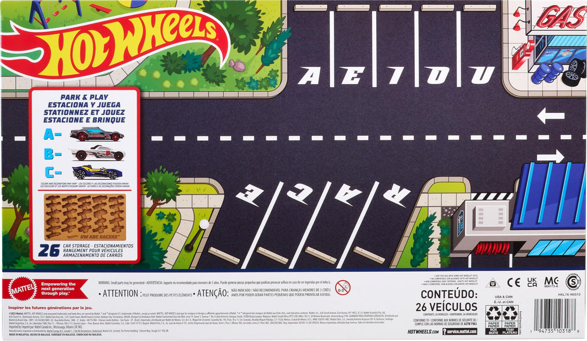 26 Hot Wheels ABC Racers Toy Cars Set