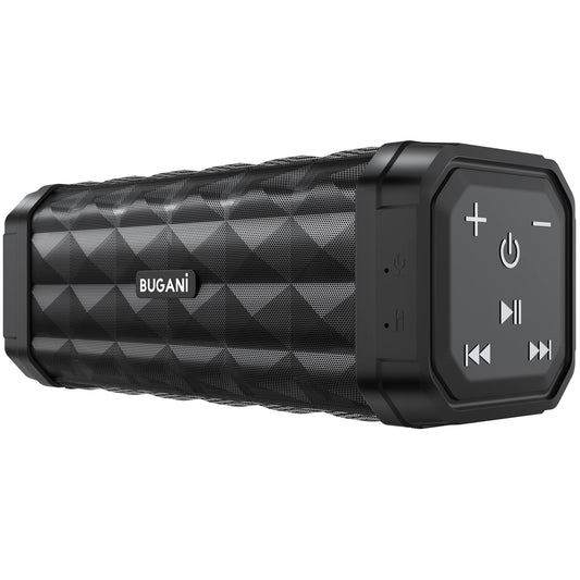 BUGANI Waterproof Bluetooth Speaker with 24H Playtime
