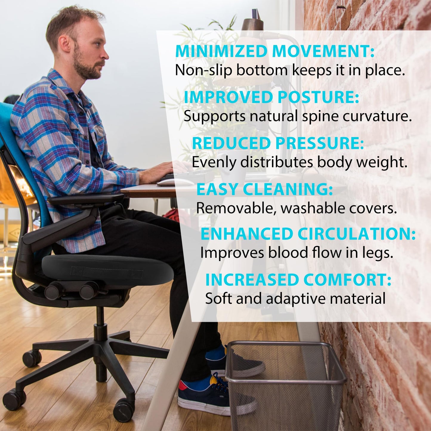 Memory Foam Seat Cushion for Pain Relief