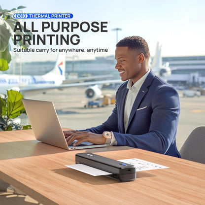 Portable Wireless Bluetooth Thermal Printer for Travel