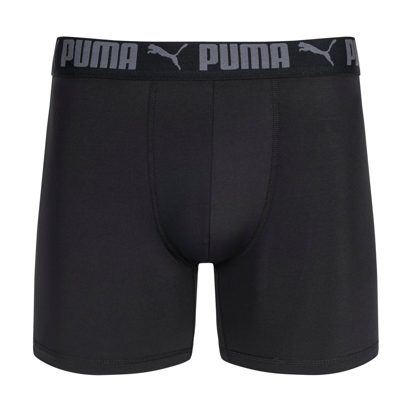 PUMA Men's 5 Pack Performance Boxer Briefs, Black