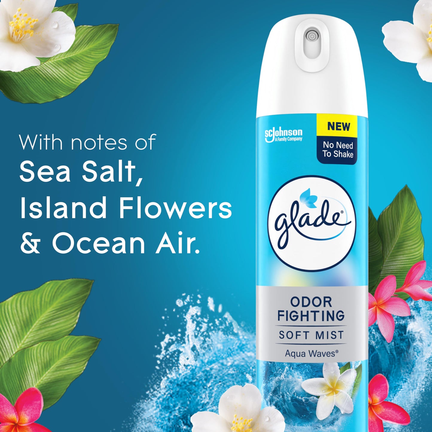 Glade Aqua Waves Air Freshener Spray, 8 Oz