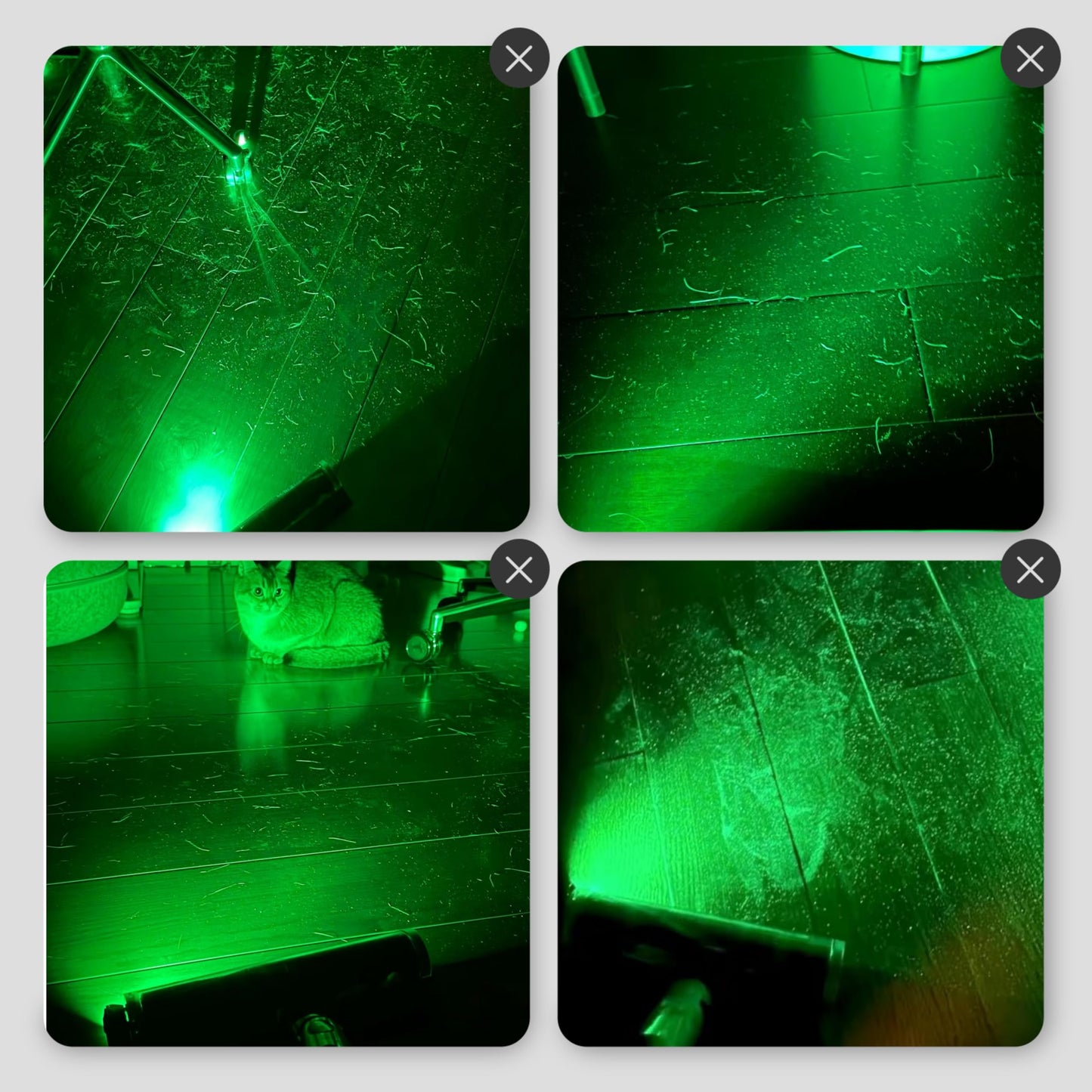 Vacuum Cleaner Attachment with Dust Illumination Light