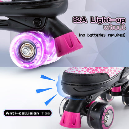 Adjustable Quad Roller Skates for Kids