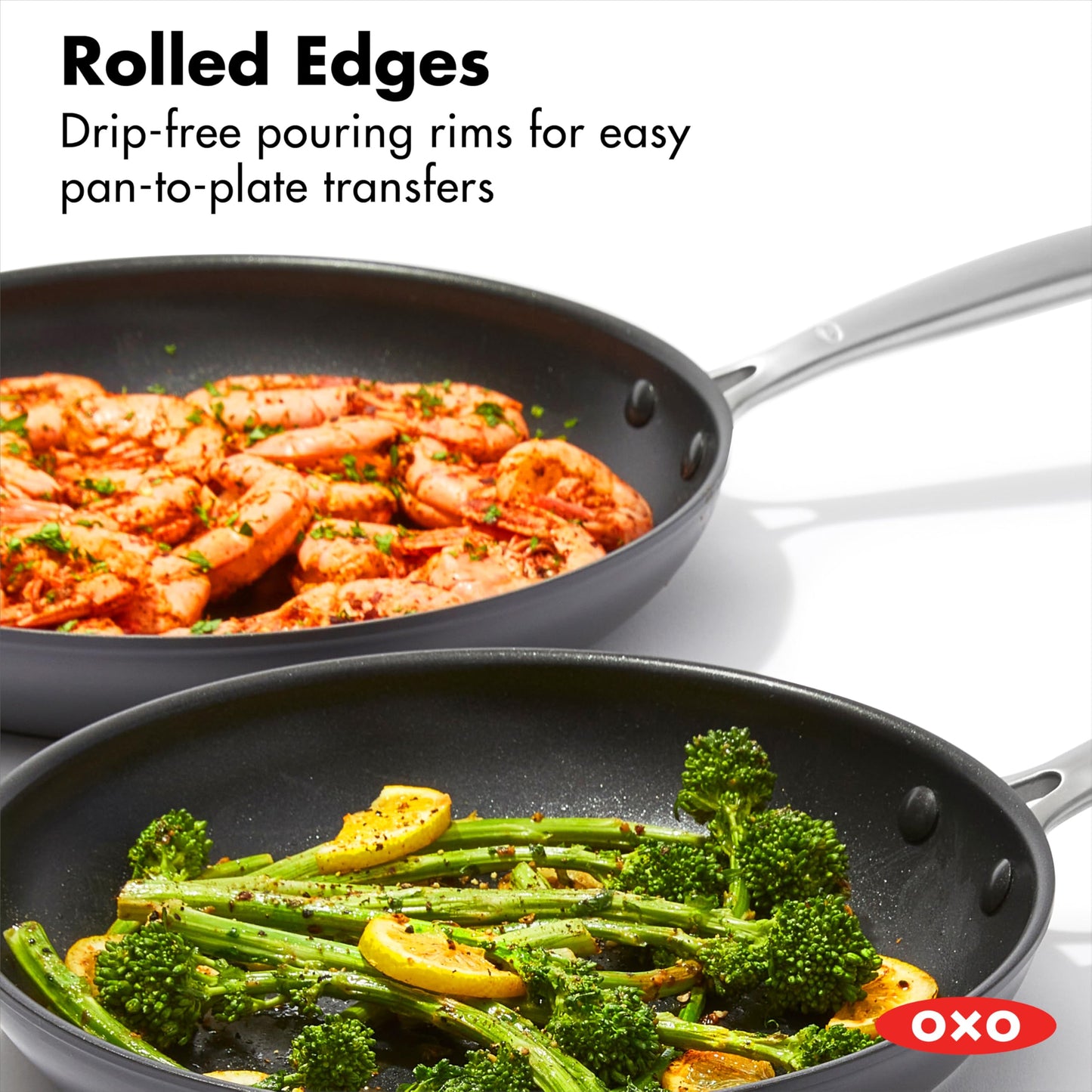 OXO 3-Piece Ceramic Nonstick Frying Pan Set