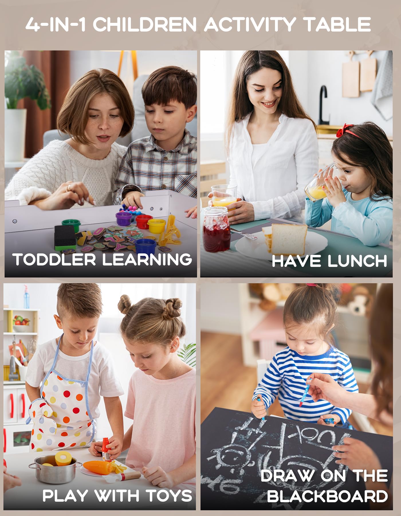 Kids Table and Chair Set by Joyooss