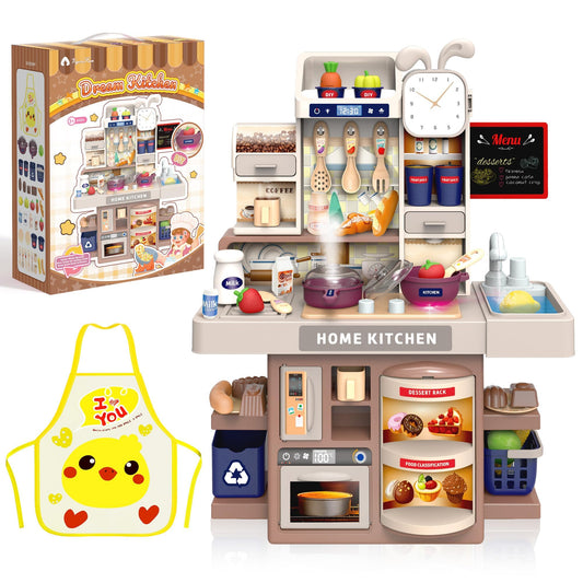 Kids Kitchen Playset with Accessories for Toddlers