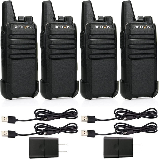 4 Pack Retevis Two Way Walkie Talkies