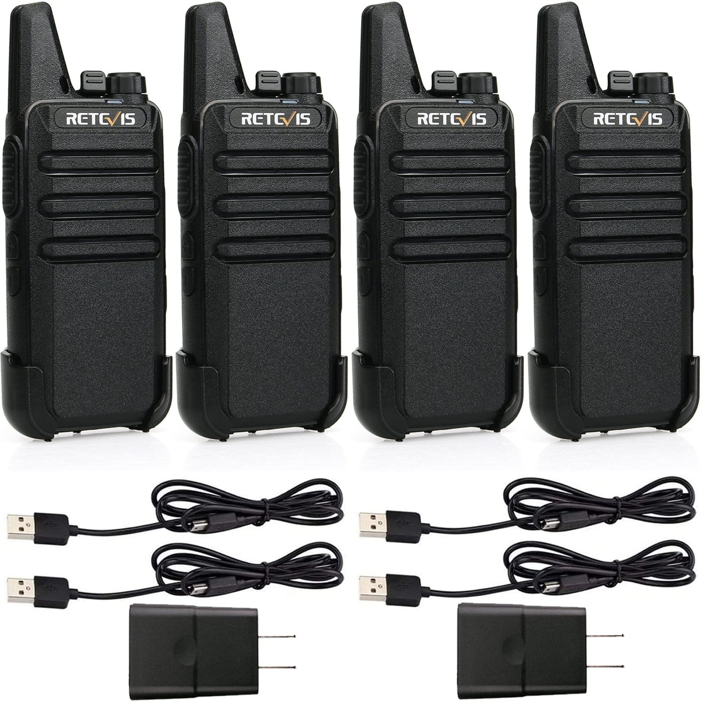 4 Pack Retevis Long Range Two Way Radios