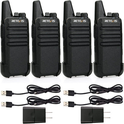 4 Pack Retevis Long Range Two Way Radios