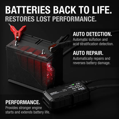 NOCO 25A Smart Car Battery Charger & Maintainer