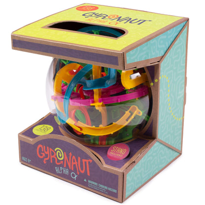 Gyronaut Obstacle 3D Puzzle Ball & Display Stand|Beginners 138 Tangled & Twisted Interactive Maze Obstacles| Alpha