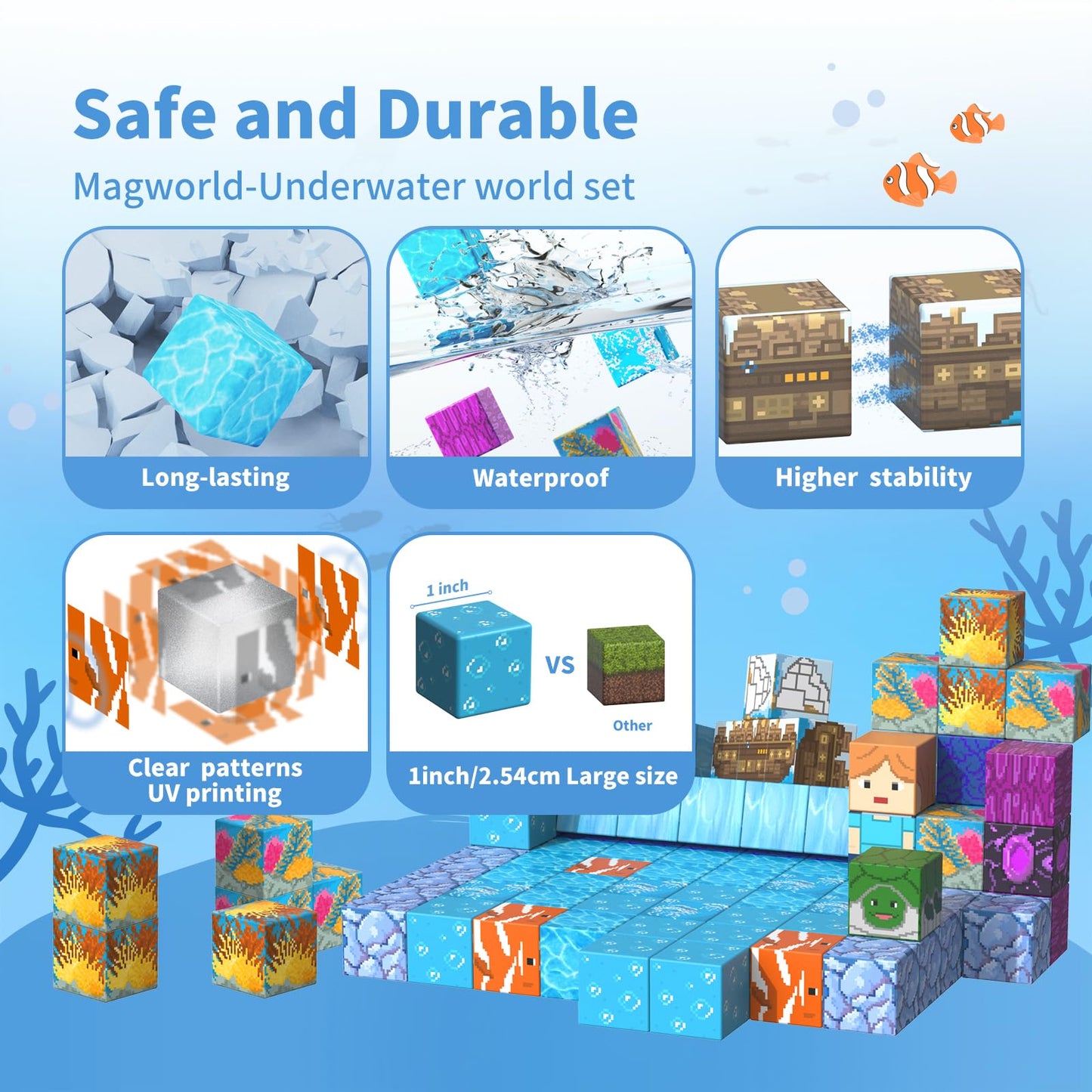 120PCS Magnetic Building Blocks Set for Kids