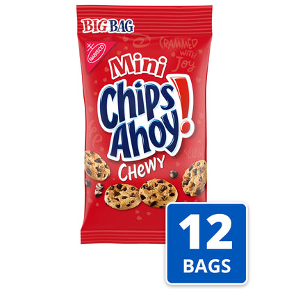 12 Pack Chips Ahoy! Mini Chewy Cookies