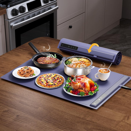 Electric Food Warming Mat with 3 Temperature Settings