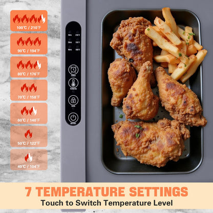 Electric Food Warming Mat with Timer & Temperature