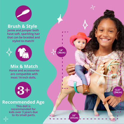 Glitter Girls Equestrian Doll with Jumper Horse