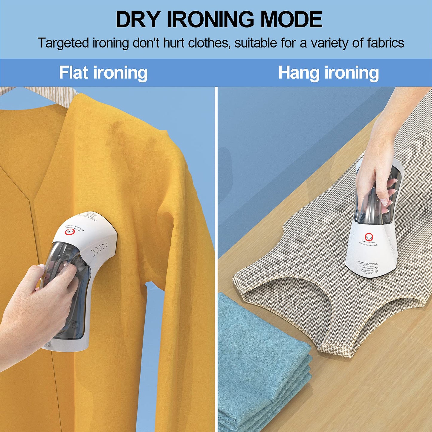Handheld Garment Steamer, 5 in 1 Portable Garment Steamer Iron for Home and Travel, 1000W 30s heat up 250ml water tank & glove for handheld Clothes Steamer Gifts for Men & Women, Thanksgiving Day Gift