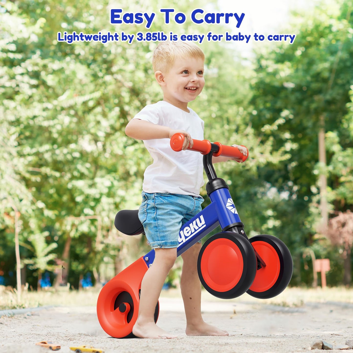 AyeKu Baby Balance Bike, Cute Toddler Bikes 12-36 Months Gifts for 1 Year Old Boy/Girl Bike to Train Baby from Standing to Running,1st First Birthday Gift