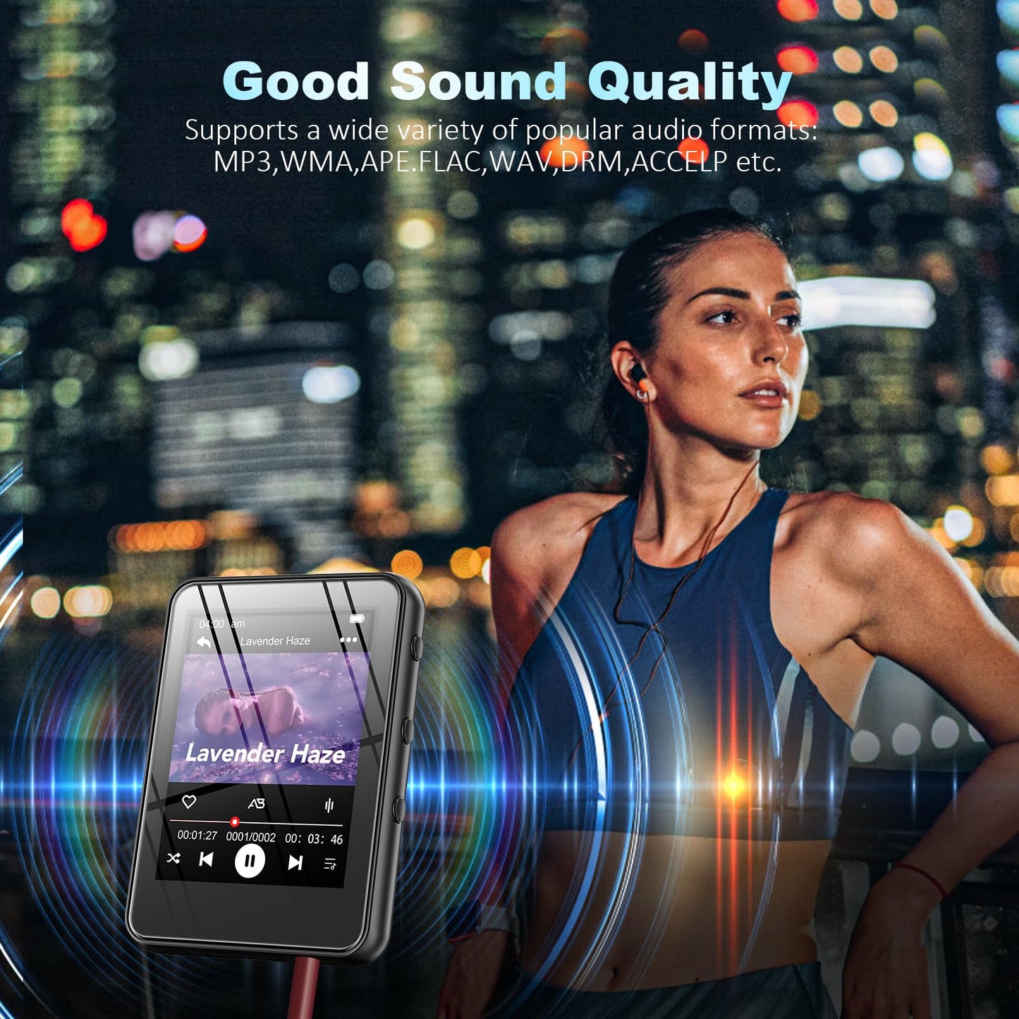 32GB Bluetooth MP3 Player with Touch Screen