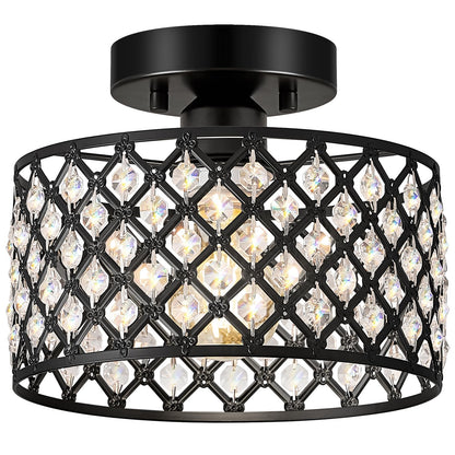 Semi Flush Mount Ceiling Light Fixture, 9 inch