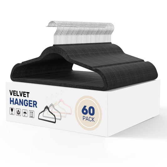 60 Pack Non-Slip Velvet Suit Hangers
