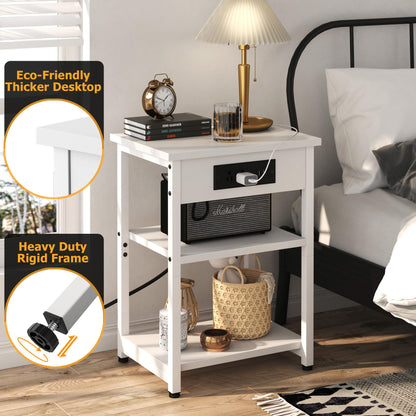 End Tables Set with USB Charging Station