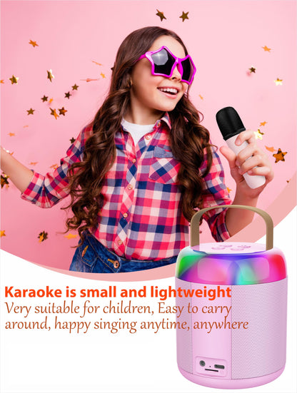 Karaoke Machine for Kids with Bluetooth Microphone