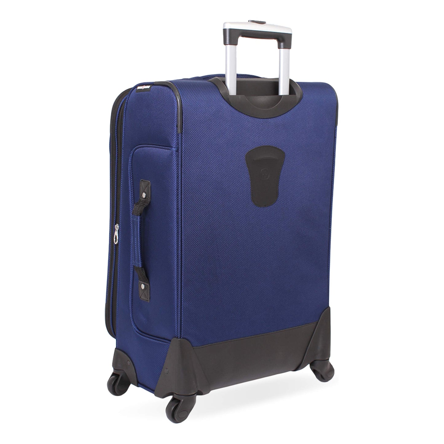 SwissGear Sion Softside Expandable Luggage, Blue, Checked-Medium 25-Inch