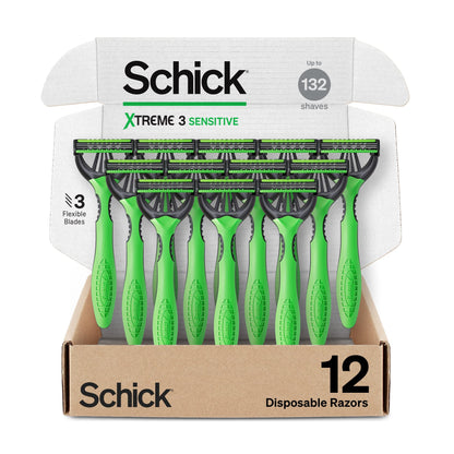 Schick Disposable Razors for Sensitive Skin, 12ct