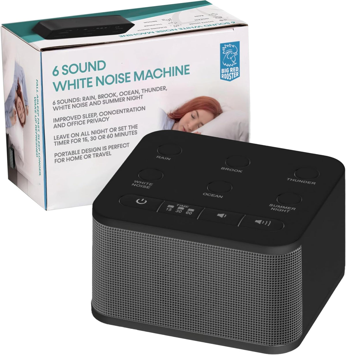 Big Red Rooster Portable White Noise Sound Machine