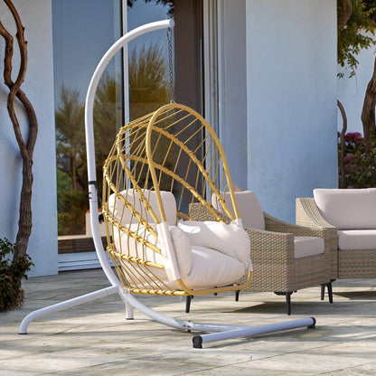 Hanging Egg Chair with Stand by YITAHOME