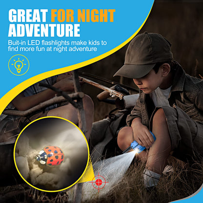 Walkie Talkies for Kids 2 Pack: Long Range Kids Blue Walkie Talkies for Boys Birthday Gifts Kids Outdoor Toys for 3 4 5 6 7 8 9 Year Old Boy Kid Gift Toy Age 3-12 Camping Hiking