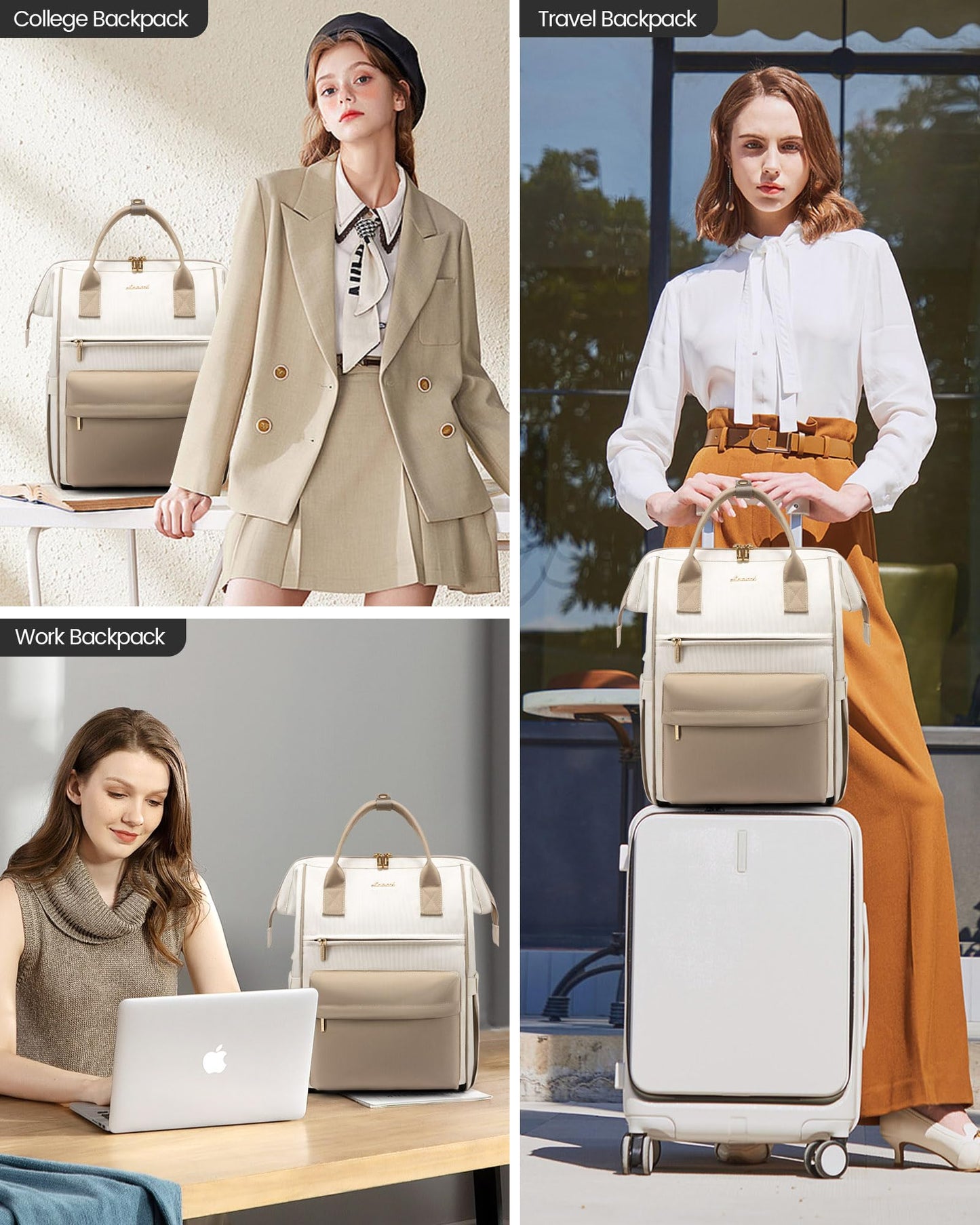 LOVEVOOK Waterproof Laptop Backpack with USB Port