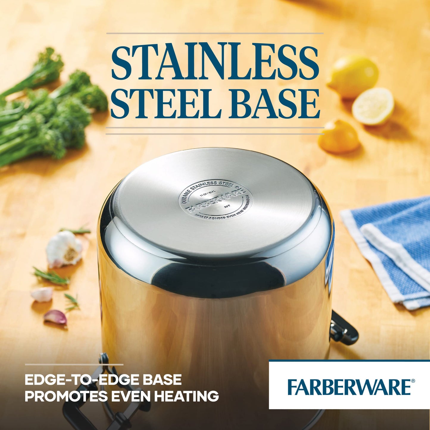 Farberware 11 Quart Stockpot with Glass Lid
