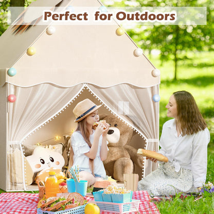 Kids Play Tent with Star Light & Mat