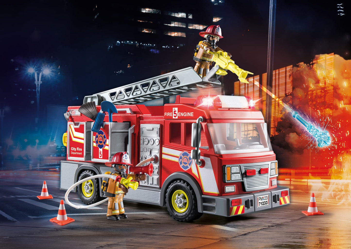 Playmobil Fire Truck with Accessories and 2 Figures