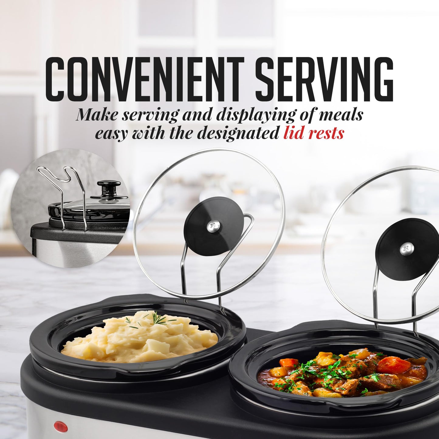 Double Slow Cooker Buffet Server by OVENTE