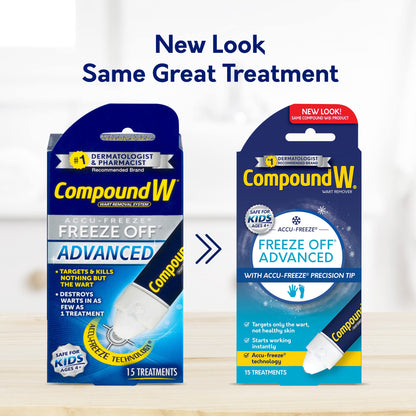 Compound W Freeze Off Advanced Wart Remover with Accu-Freeze, Multicolor, 1 Count