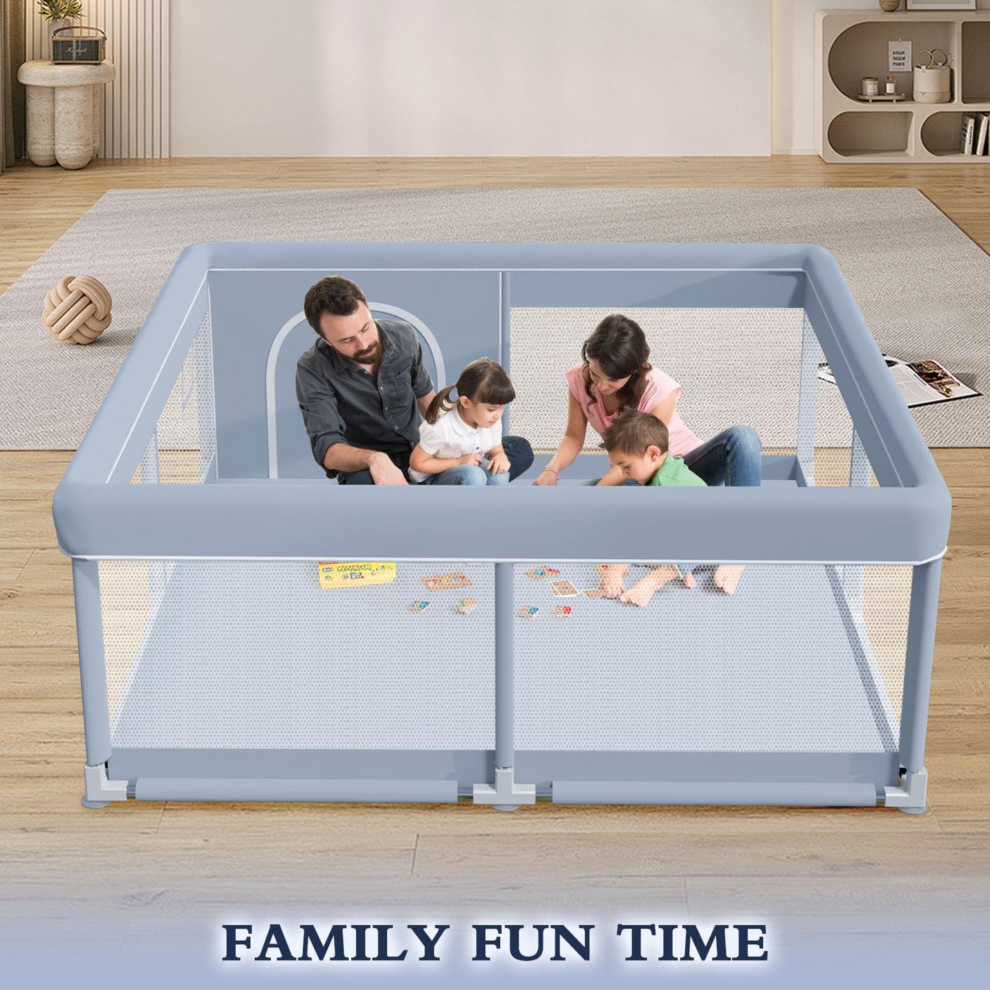 Baby Playpen 50x50 Inch for Indoor & Outdoor