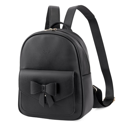 CLUCI Mini Leather Backpack Purse for Girls