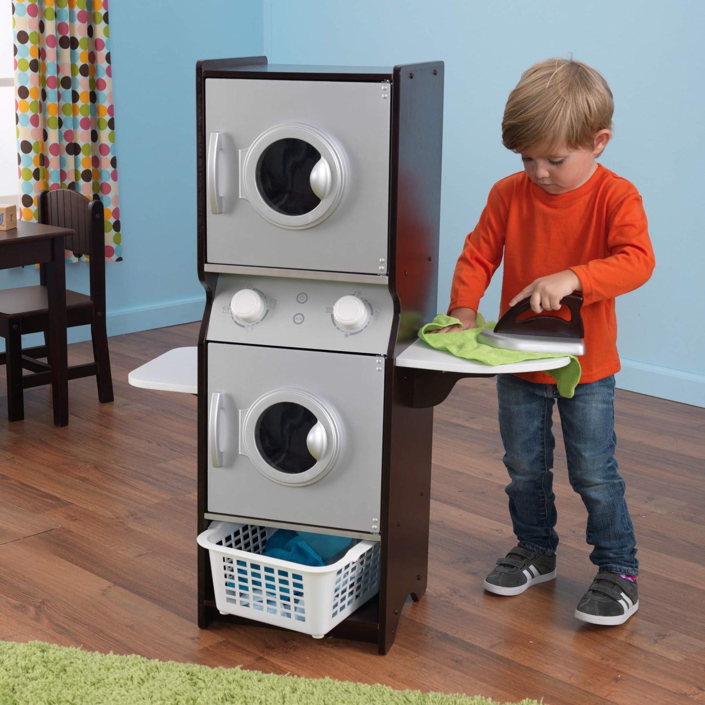 KidKraft Wooden Laundry Playset with Washer and Dryer