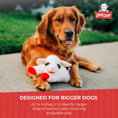 Multipet Lamb Chop Plush Dog Toy - Jumbo Squeaky