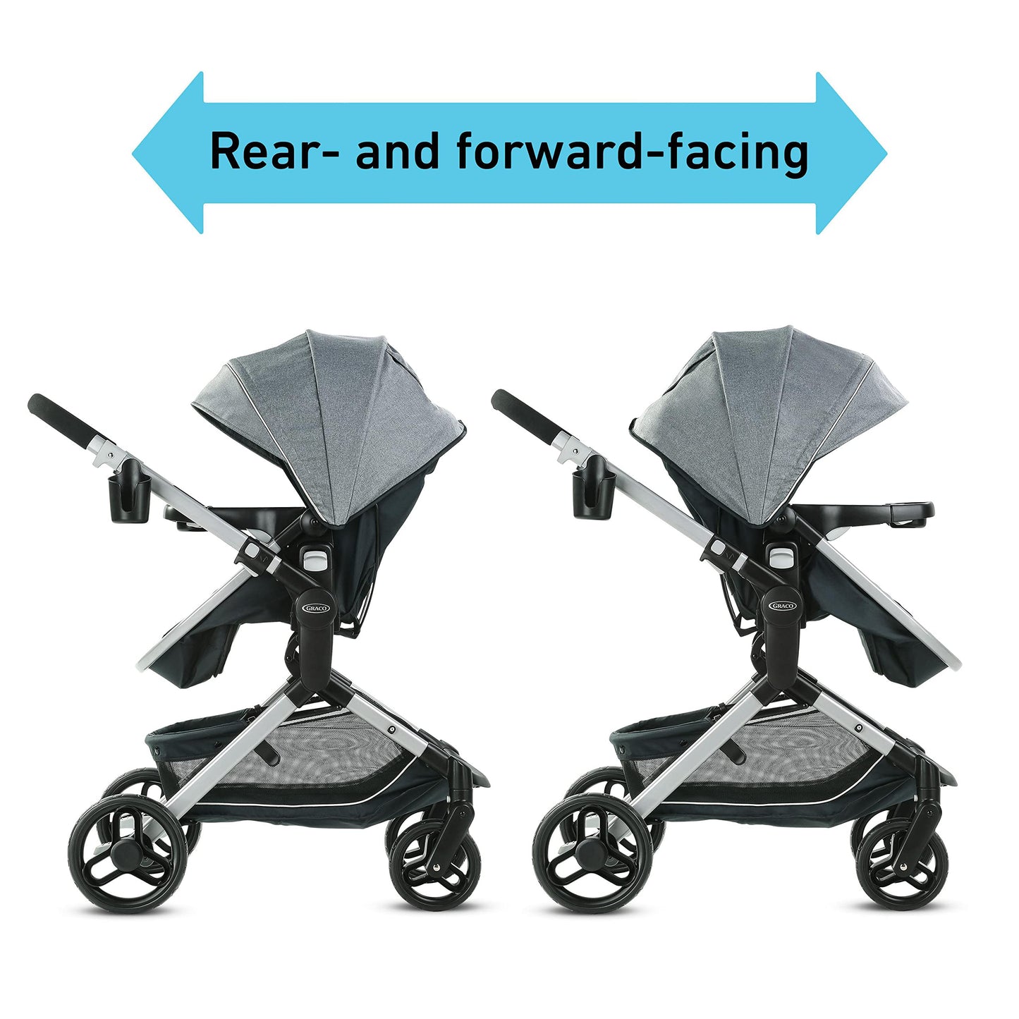 Graco Modes Nest Travel System, Includes Baby Stroller with Height Adjustable Reversible Seat, Pram Mode, Lightweight Aluminum Frame and SnugRide 35 Lite Elite Infant Car Seat, Sullivan