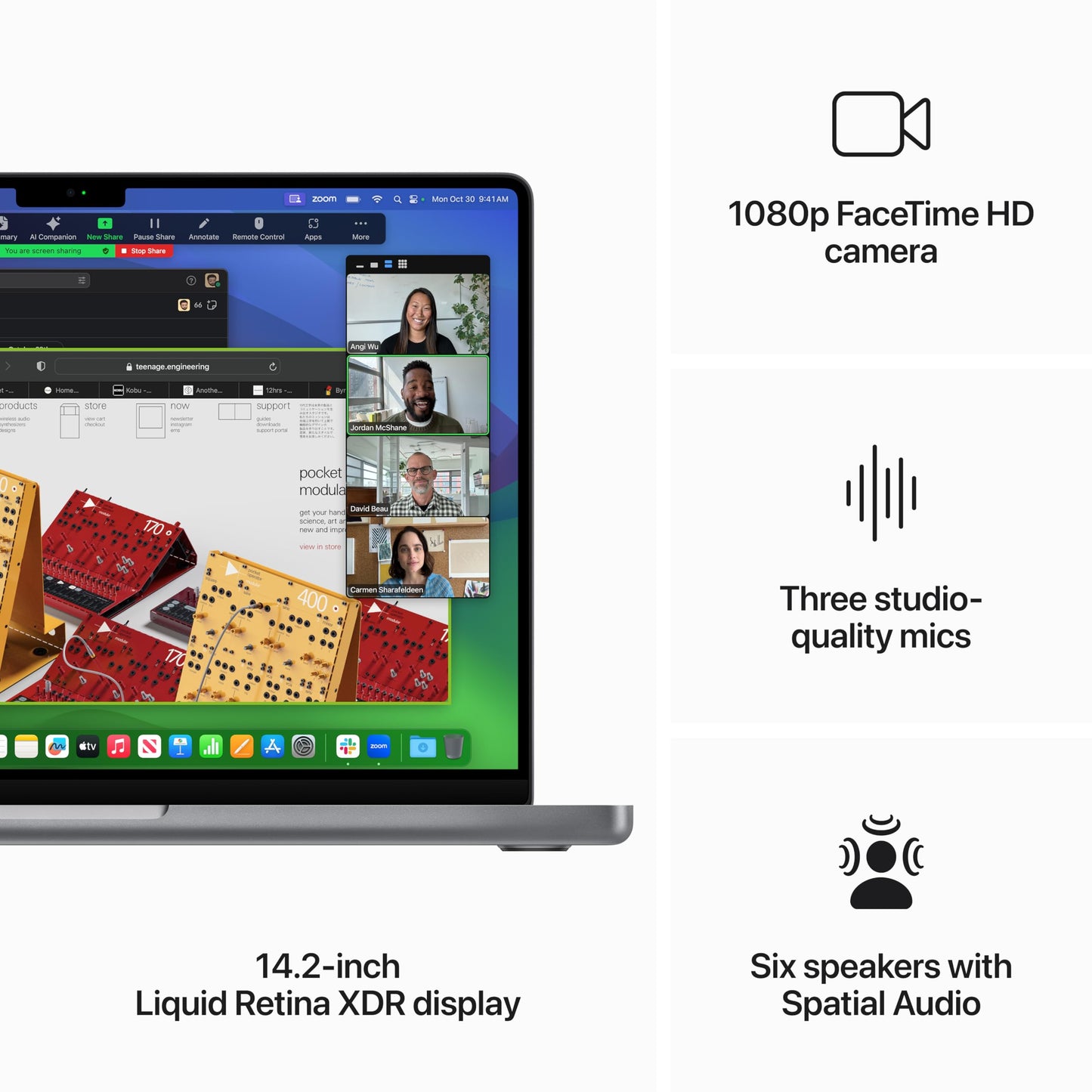 Apple 2023 MacBook Pro Laptop M3 chip with 8‑core CPU, 10‑core GPU: Built for Apple Intelligence, 14.2-inch Liquid Retina XDR Display, 8GB Unified Memory, 512GB SSD Storage; Space Gray