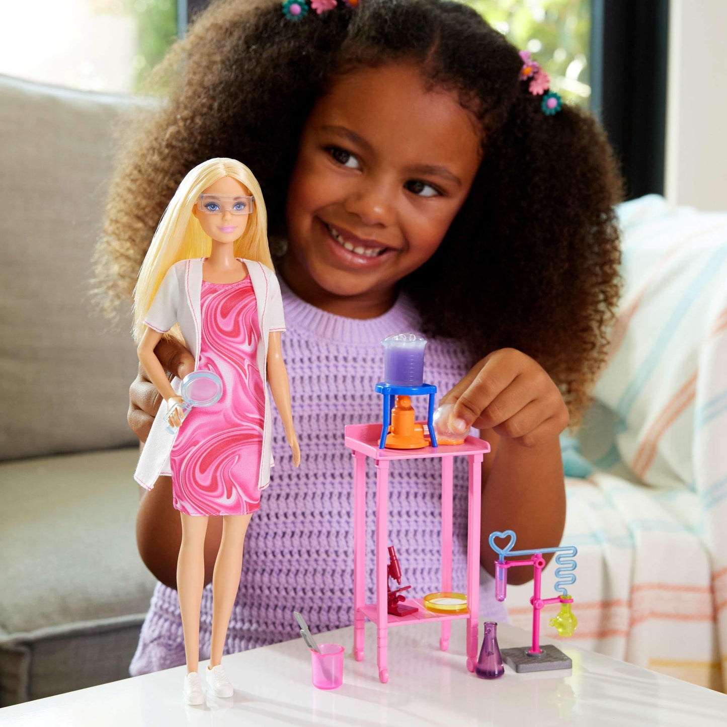 Barbie Scientist Doll with Lab Accessories