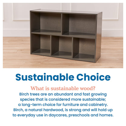 5-Compartment Storage Cabinet by ECR4Kids