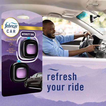 Febreze Car Mountain Scent Air Freshener Vent Clip